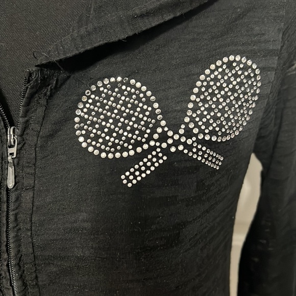 Light weight tennis/pickle ball hooded zip front jacket - Picture 2 of 6